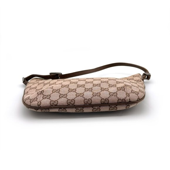 Gucci Vintage GG Pink Canvas Slim Pochette Mini Shoulder Bag COA Style #0050813 - Picture 3 of 13